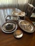 Assorted Silver Plate Lot Including Platters, Trays And Serving Pieces