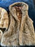 2 Furs Including A Full Length Dark Mink, Shawl And A Faux Fur Vest
