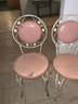 Pair Of Vintage Iron Patio Chairs For Restoration