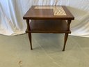 Mid Century Modern Tile Top Side Table
