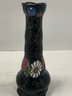 Vintage Czech Amphora Flower 8.75 Vase Ceramic Hand Painted
