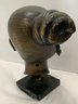 Nguyen Thanh Le Mid Century Bronze Bust Of Vietnamese Woman Signed