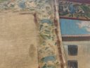 Vintage Tapestry Of The Spanish Opera Scene, Final De Carmen Artist Signed Murillejo