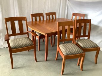 7 Piece Pompanoosuc Mills Vermont Made Cherry Newfane Dinning Room Set With Two Leaves Over $10,000 New