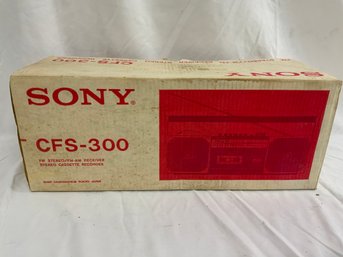 Vintage Sony CFS-300 Boombox *new In Box*