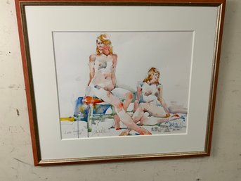 Charles Reid (1937-2019) Nude Watercolor Painting