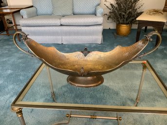 Hand Hammered Brass Centerpiece