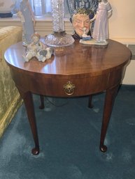 Baker Round End Table In Mahogany