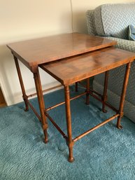 2 Burled Nesting Tables