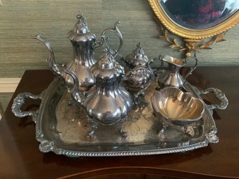 Reed And Burton Winthrop Silver Plate Tea Set