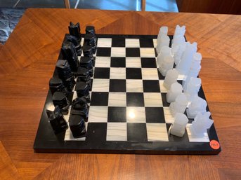 Marble And Onyx Chess Set