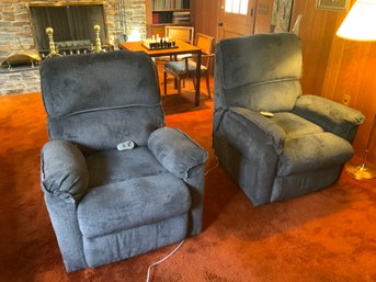 Pair Of Lane Lift Chairs In Blue