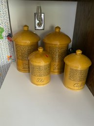 4 Piece Vintage Canister Set