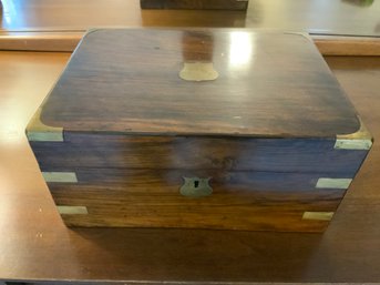 Antique Lap Desk In Rose Wood