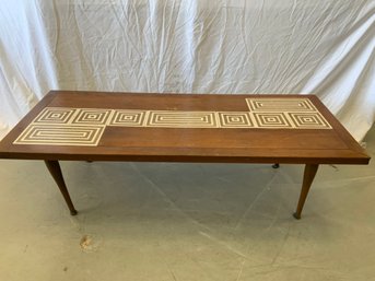 Mid Century Modern Tile Top Coffee Table