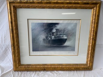John Kelly Artist Proof Signed Titled Freighter Print