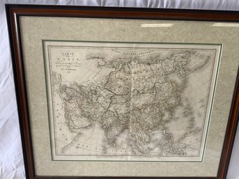 Carte De Lasie 1821 Framed Map Of Asia