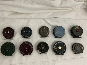 Vintage Fly Reels, Various Makers Pflueger, Ocean City, Mitchell, Bristol & More