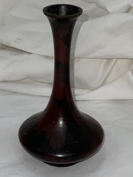 Painted Bronze Small Vase