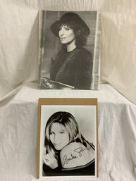 Barbara Streisand Phot Including One Autograph