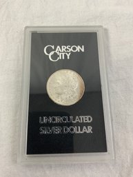 1885 CC Morgan Dollar GSA Uncirculated Toning