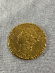 1900-S $20 Gold Liberty Double Eagle Coin