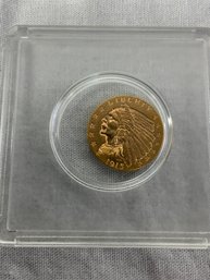 1915 2 1/2 Gold Indian Head Coin