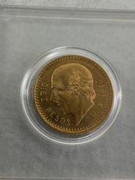 1916 10 Pesos Diez Pesos Mexico Gold Coin