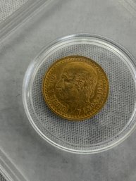 1947 2 1/2 Pesos Dos Y Medio Pesos Mexico Gold Coin