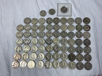 $18 Face Value Of 90 Percent Silver Quarters 72 Pieces