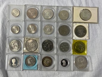 20 Assorted Foreign Coins Including Proofs And Silver