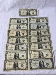 15-$1 Silver Certificates 1935 Series Blue Seal