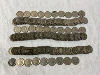 $8.85 Face Value Of Assorted Nickels Including Buffalo, Silver Jeffersons