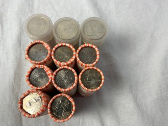$110 Face Value In Rolls Of State Quarters