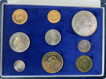 1961 South Africa Proof Set Including 1 And 2 Rand Gold And Silver Coins 3 Of 3
