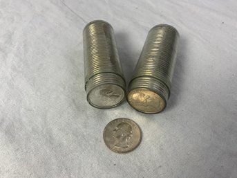$20.00 Face Value Of 1960-D  Washington Silver Quarters 90 Percent Unc.