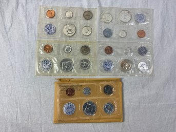 5-Proof Coin Sets 1956, 1961,62,63,64