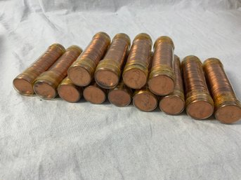 13 Rolls Of Uncirculated 1960 Pennies