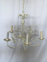 Vintage White Iron Painted Hanging Fixture