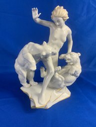 K. Tutter For Hutschenreuther Kunstabteilung Porcelain Polar Bear And Nude