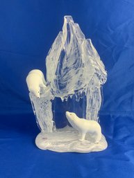 Large Oggetti Italy Polar Bear Glass Sculpture 250/30