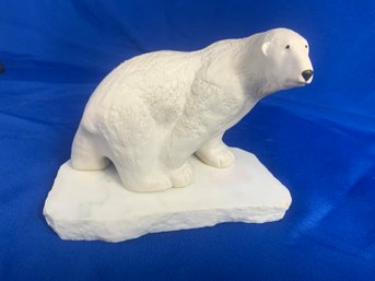 Maigon Daga Polar Bear Sculpture On Marble