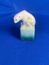 Royal Doulton Polar Bear On Cube