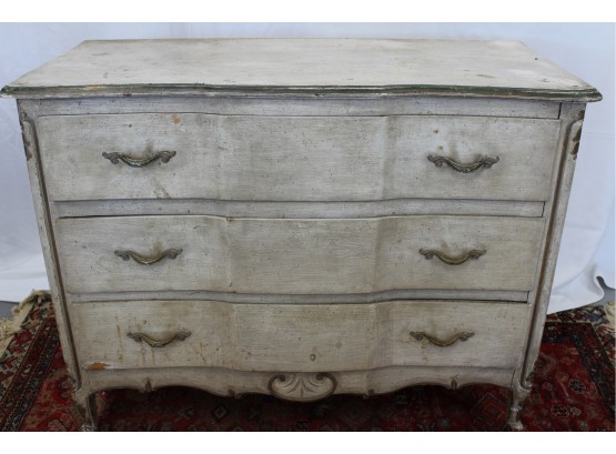 Louis XV Style 3 Drawer Painted Dresser