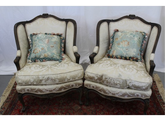 Pair Of Louis XV Style Arm Chairs