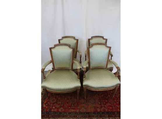 Set Of 4 Louis XVI Style Arm Chairs