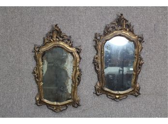 Pair Of 18thC Gold Gilt Mirrors