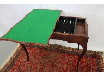 Louis XV Style Game Table With Inlay