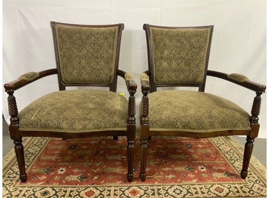 Pair Of Louis XVI Style Arm Chairs