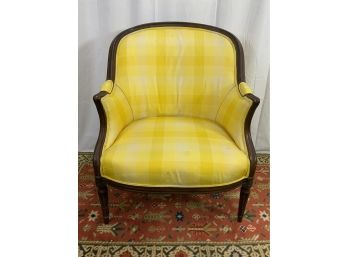 Louis XVI Style Yellow Side Chair.